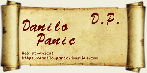 Danilo Panić vizit kartica